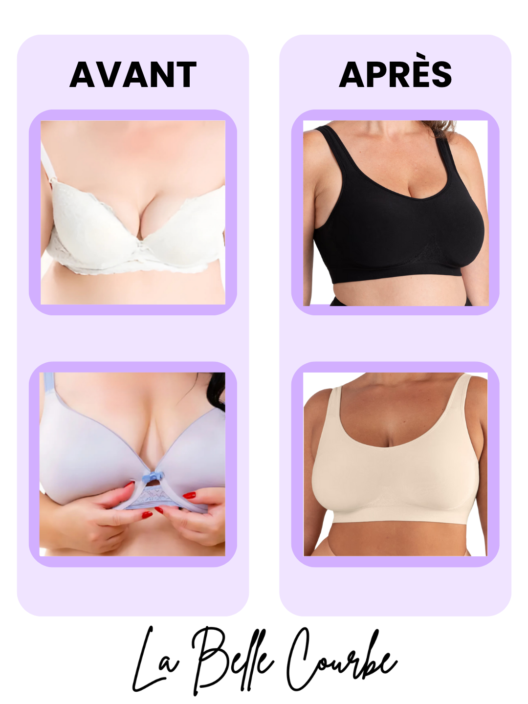 Soutien-gorge Naïa Lift - Poitrine rehaussée, zéro douleur