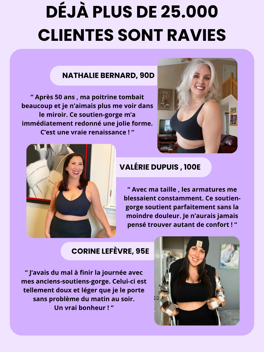 Soutien-gorge Naïa Lift - Poitrine rehaussée, zéro douleur